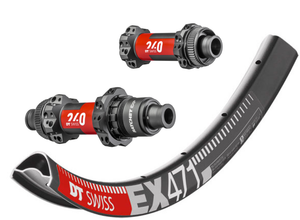 DT Swiss 240 EXP + DT Swiss Rims Wheelset, Center Lock Straight Pull 15x110/12x148